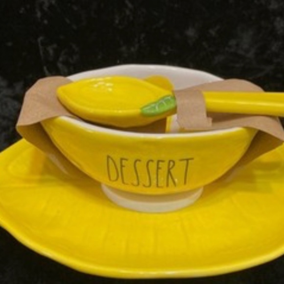 Rae Dunn Lemon Dessert Dish - Picture 1 of 5